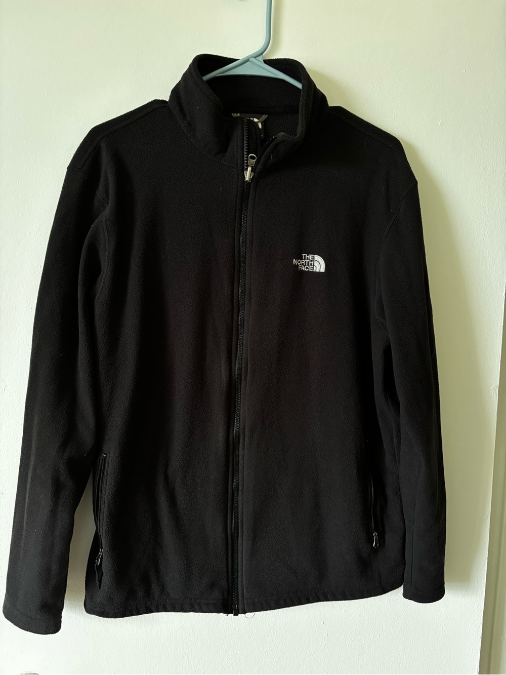 The North Face Black Fleece Jacket with Logo Tag